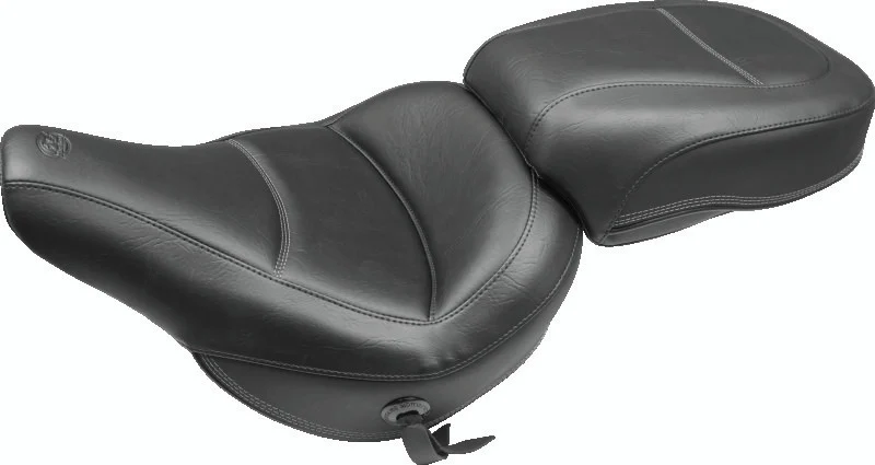 Mustang 18-21 Harley Heritage Classic & Deluxe Standard Touring Solo Seat - Black - 75880
