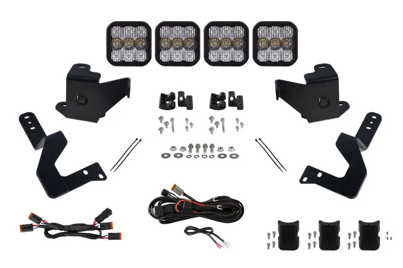 Diode Dynamics 2022 Toyota Tundra SS5 Grille CrossLink Lightbar Kit - Pro White Combo