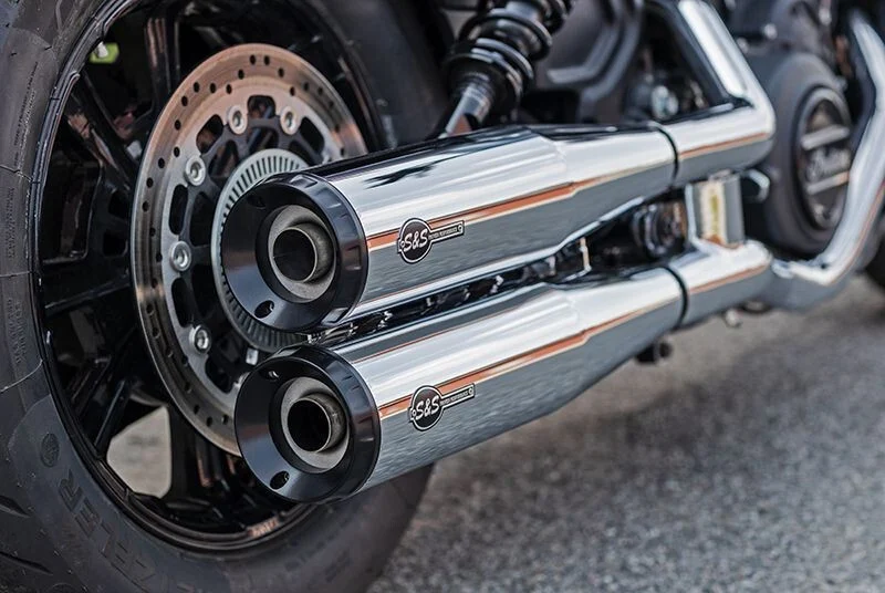 S&S Cycle 15-23 Indian Scout 4in Grand National Slip-on Muffler - Chrome