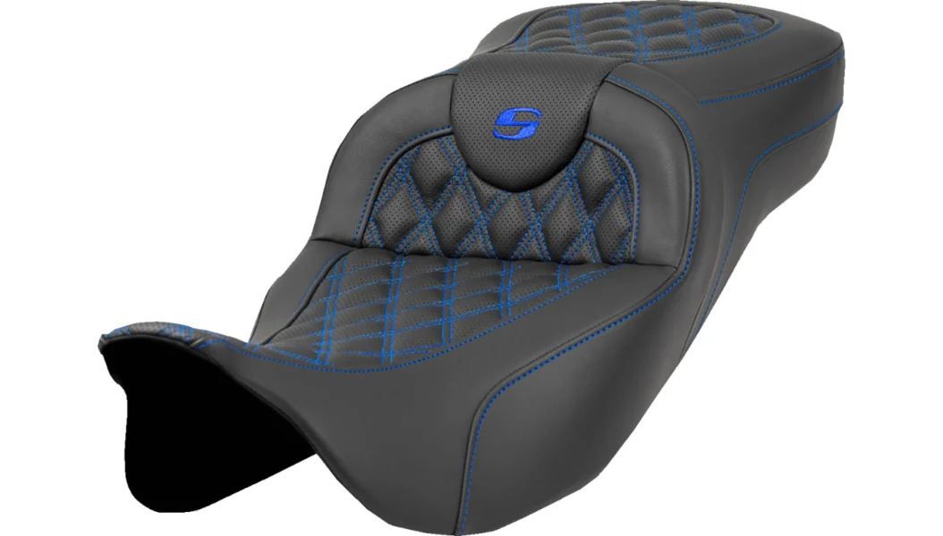 Saddlemen Extended Reach Roadsofa Full Lattice Stitch Seat - 2008-24 Harley-Davidson