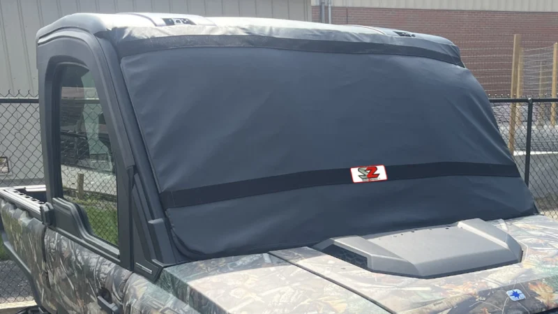 18+ Polaris Ranger XP 1000 Windshield Protector - Black