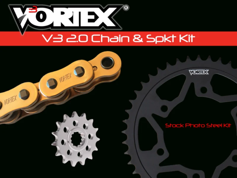 Vortex Racing V3 2.0 Chain and Sprocket Kit 3516-16,438S-43,G530RX3-116- Gold - CKG6136