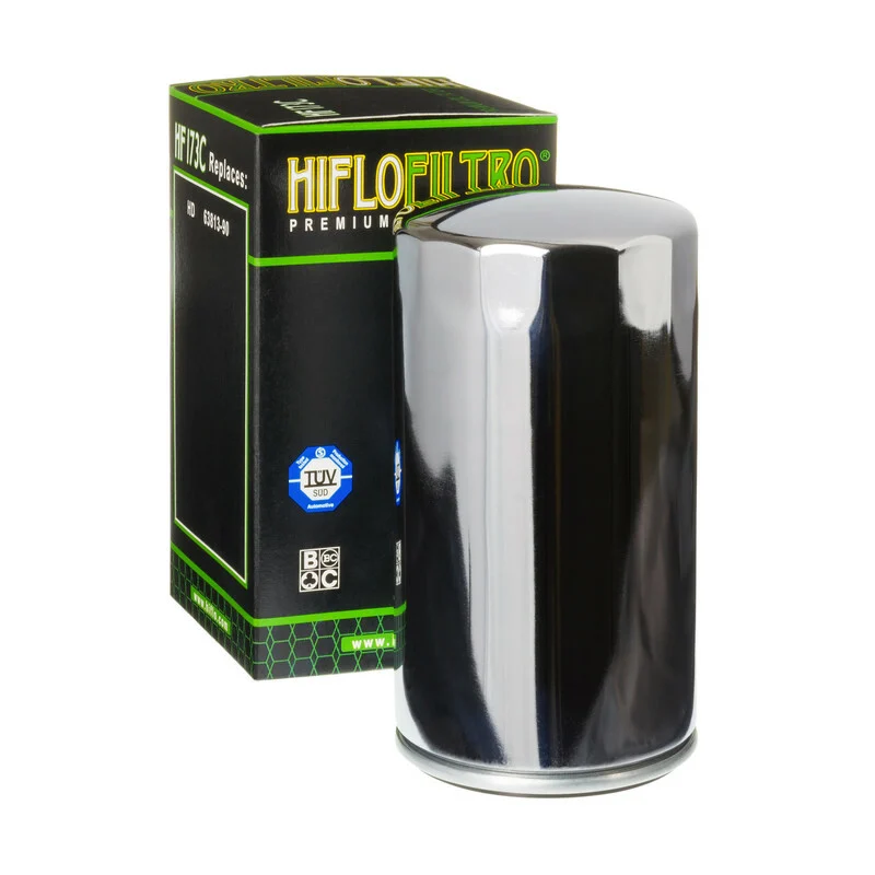 Hiflofiltro Oil Filter Chrome - HF173C