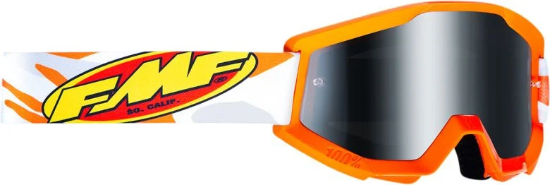 FMF PowerCore Assault Org/Grey Mirrored Goggles by 100 Percent