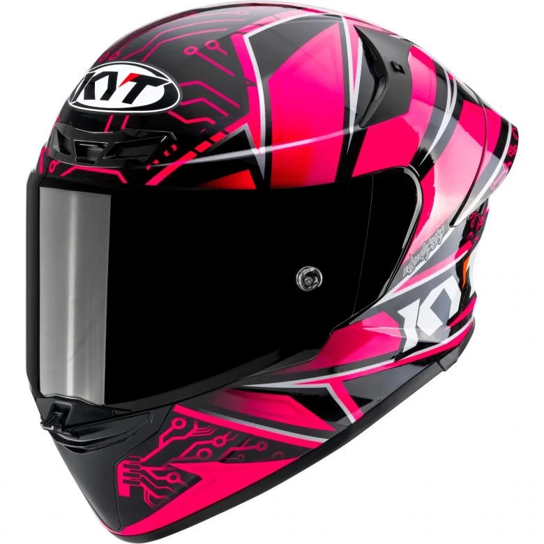 KYT TT Revo Special Edition Hyper Pink Helmet