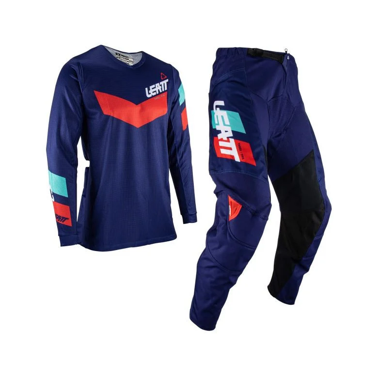 Leatt Moto 3.5 Ride Kit Royal/Red Jersey and Pant Combo
