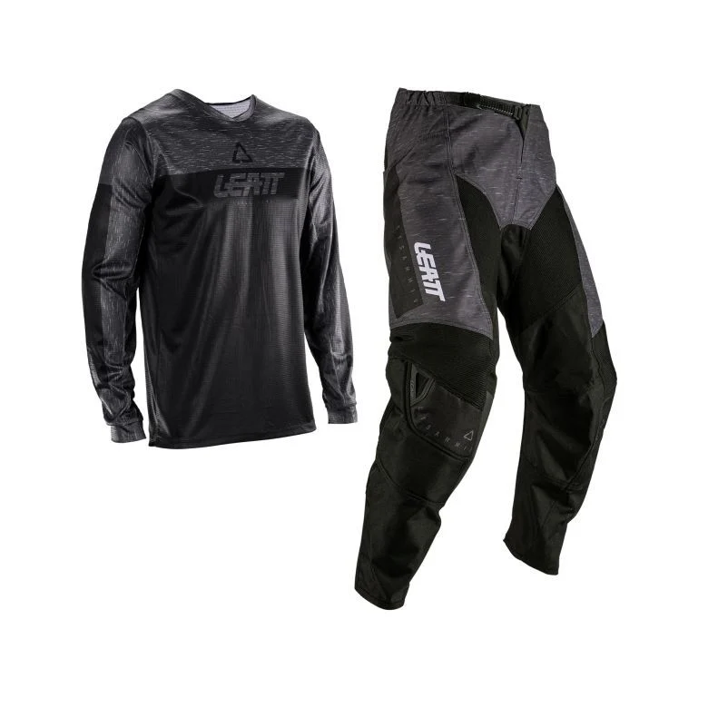 Leatt Moto 3.5 Ride Kit Stealth Black Jersey and Pant Combo