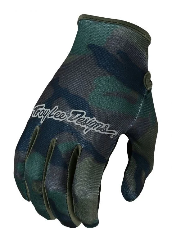 Troy Lee Designs Flowline Brushed Camo Bicycle Gloves