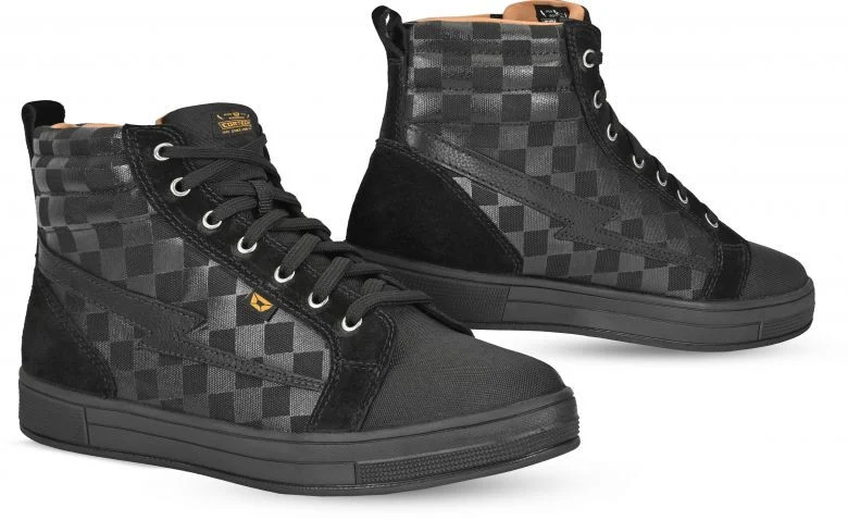 Cortech Slayer Canvas Check Riding Shoes