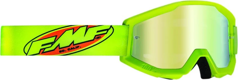 FMF PowerCore Core Yellow Mirrored Goggles by 100 Percent