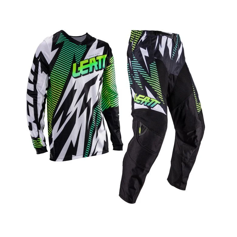 Leatt Youth Moto 3.5 Ride Kit Junior Storm Jersey and Pant Combo