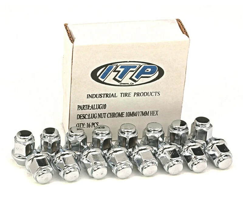 ITP Lug Nut Kit Conical Chrome 10x1.25 - Box of 16