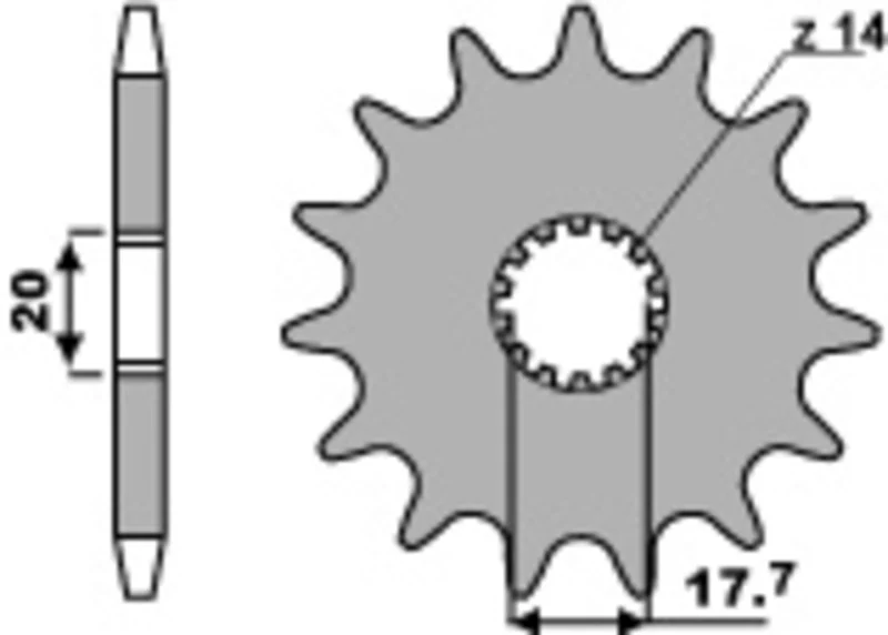 PBR Steel Standard Front Sprocket 577 - 428