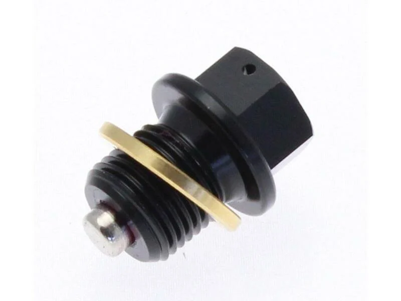 TECNIUM Magnetic Oil Drain Plug - Aluminium Black M12x1,5x13