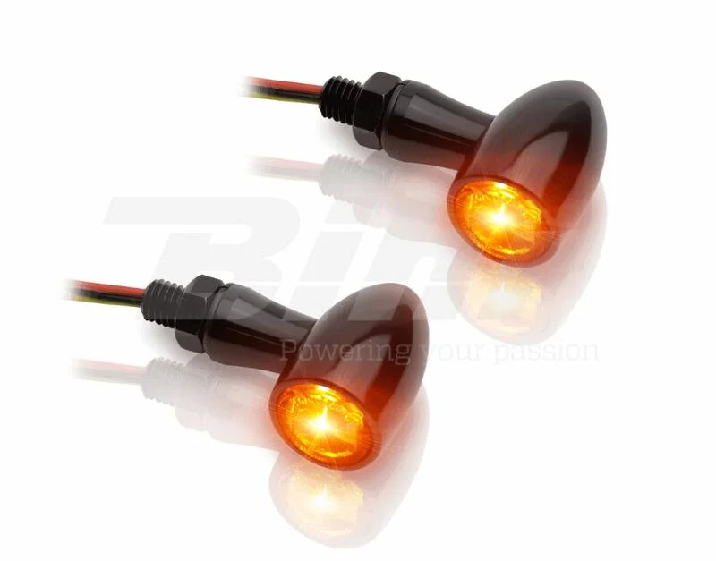 V PARTS Aluminium LED Indicator Set Clear Universal